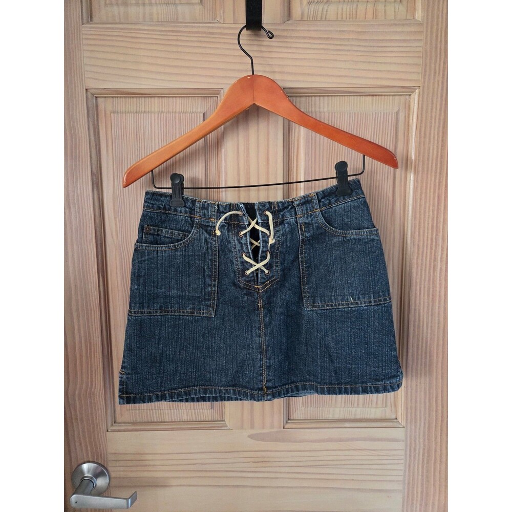 Vintage Y2K Jordache Women's Denim Jean Mini Skirt 7 or 8